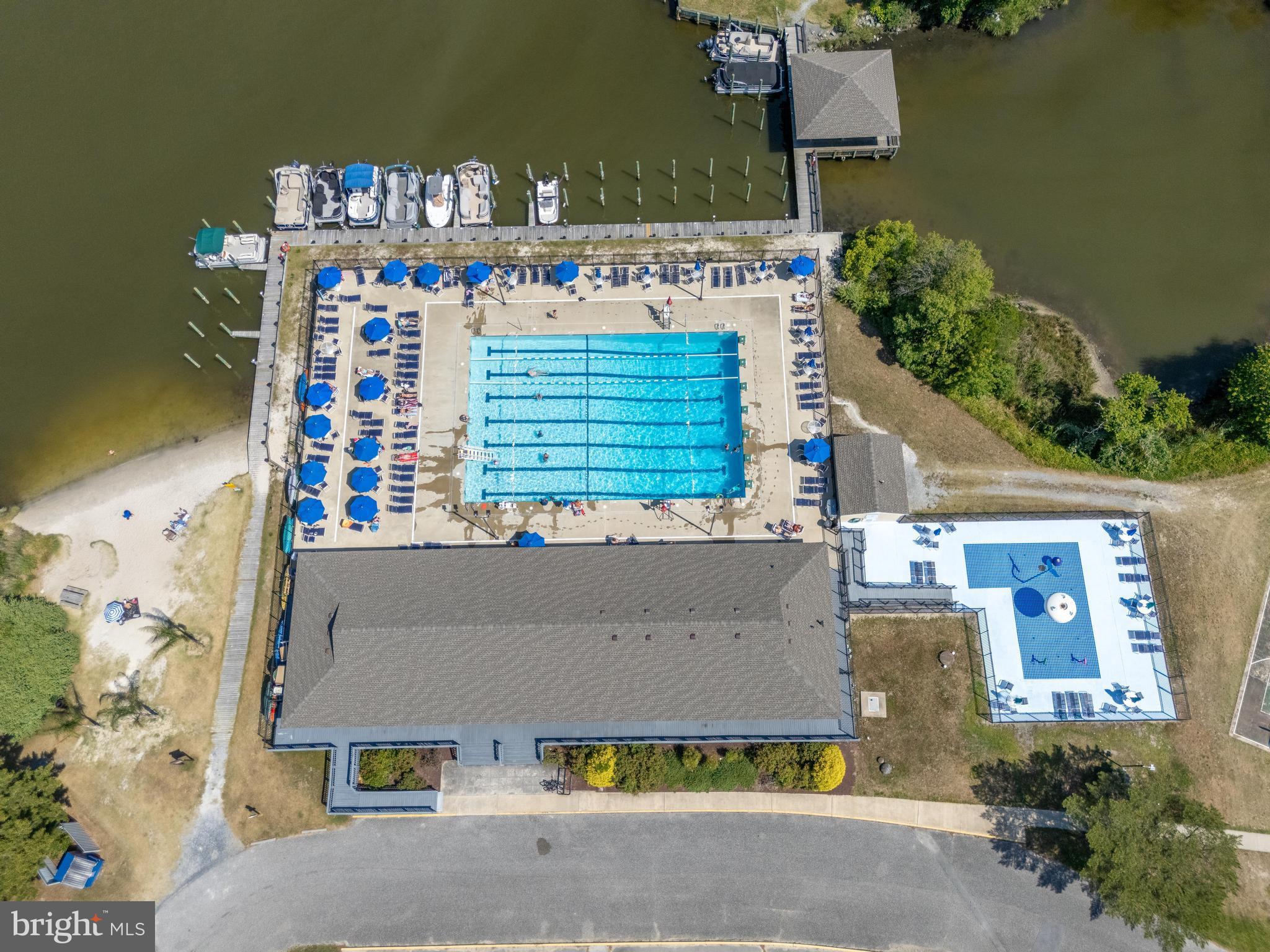 122 Nottingham Lane Ocean Pines, MD 21811 - Photo 42 of 45 an aerial view of a house with a swimming pool
