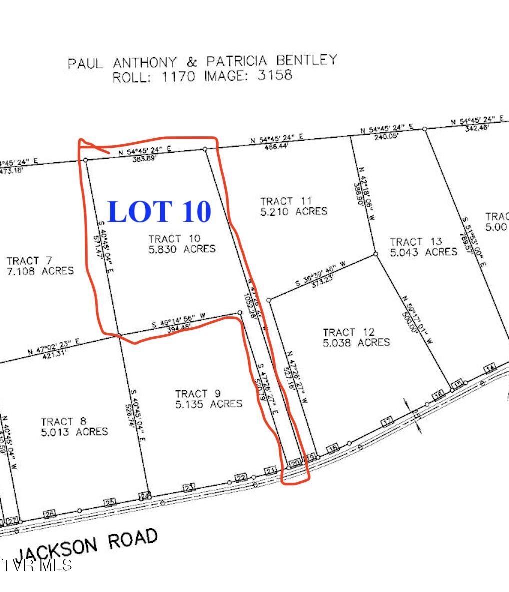 5.8-ac Jackson Road, Unit 10 Fall Branch, TN 37656 - Photo 1 of 4 JACKSON RD by LOT 10