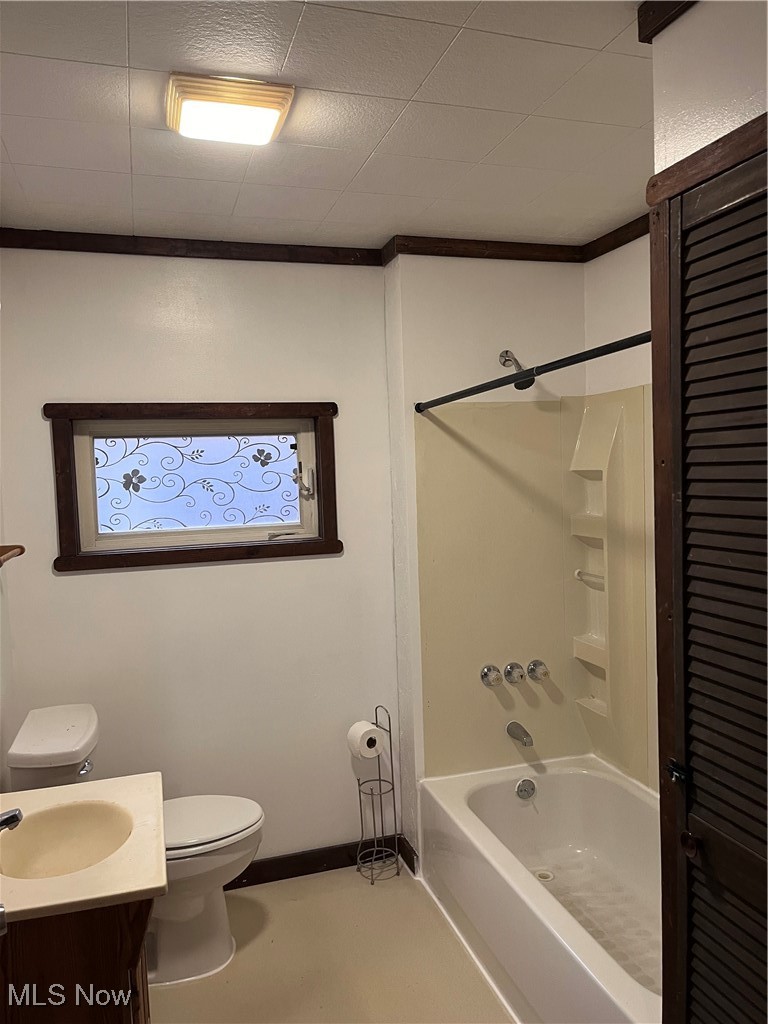 623 3rd Street Chester, WV 26034 - Photo 14 of 17 Full bathroom featuring vanity, toilet, and tub / shower combination