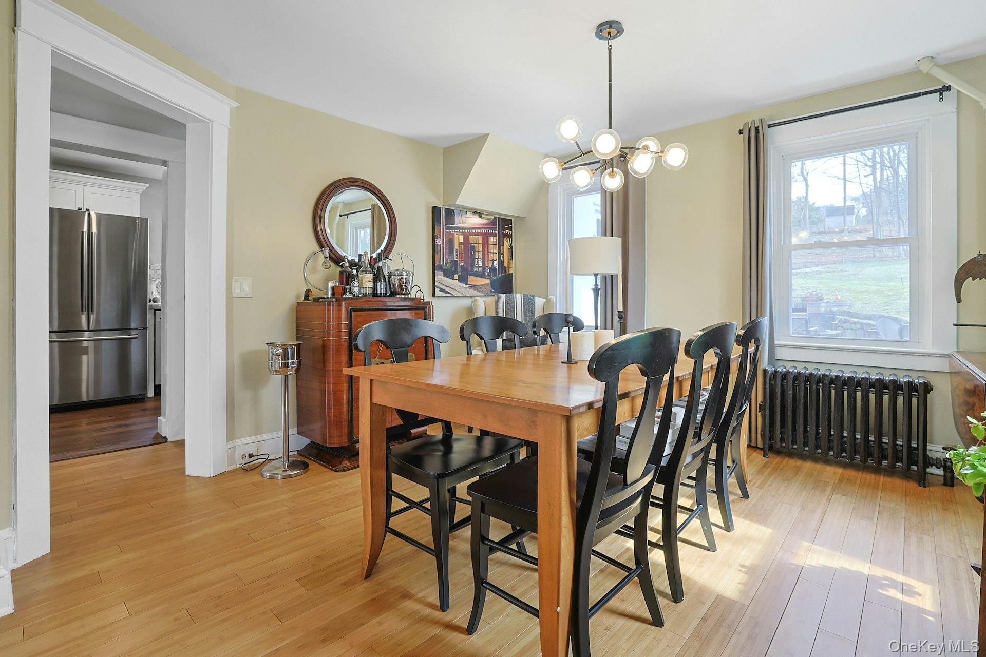 56 North Greenbush Road West Nyack, NY 10994 - Photo 21 of 37 a view of a dining room with furniture window and wooden floor