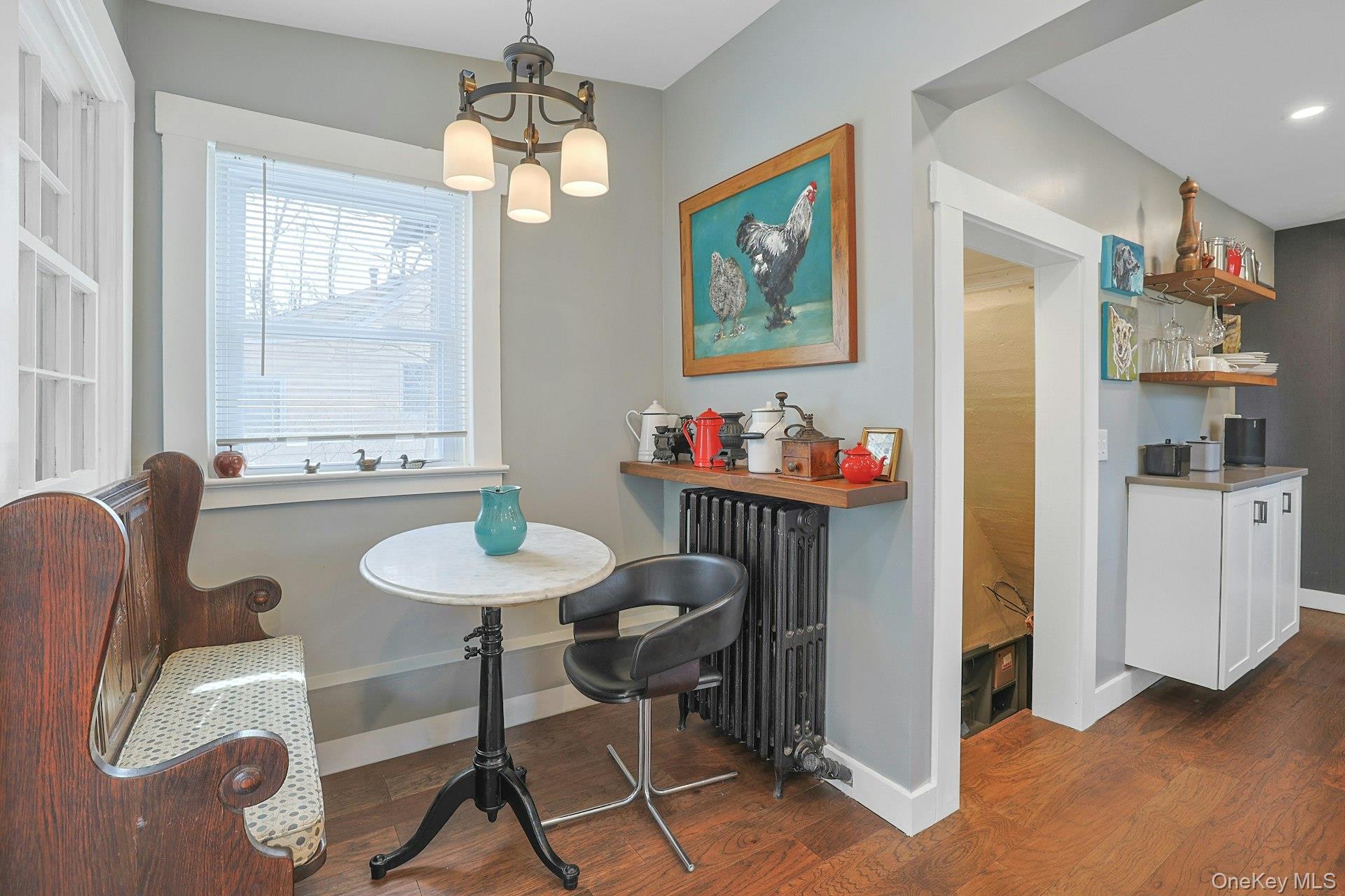 56 North Greenbush Road West Nyack, NY 10994 - Photo 27 of 37 a view of a dining room with furniture and a chandelier