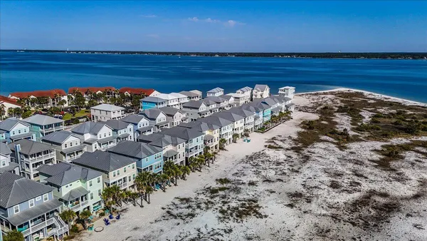 a view of a swimming pool with a ocean view