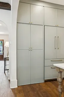 a view of a room that has a window in it