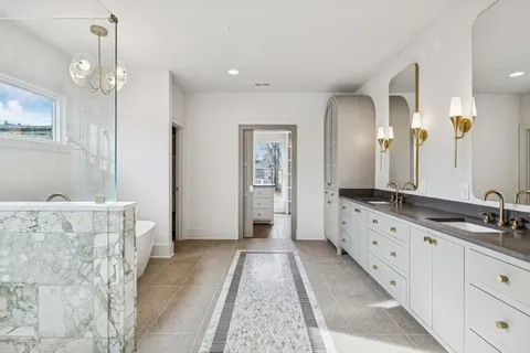 a view of a patio in front of house