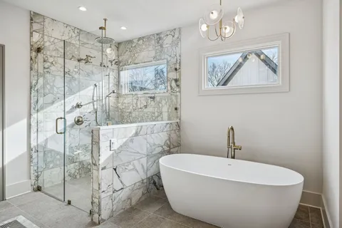 aerial view of a house