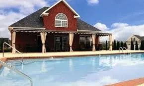 a view of a building with door