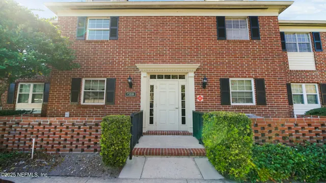 a front view of a house