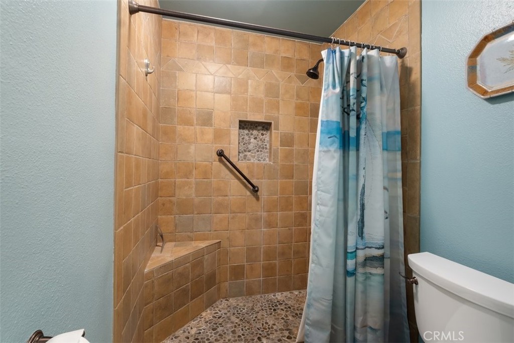 1106 Big Oak Ranch Road Fallbrook, CA 92028 - Photo 23 of 33 a bathroom with a shower and a toilet