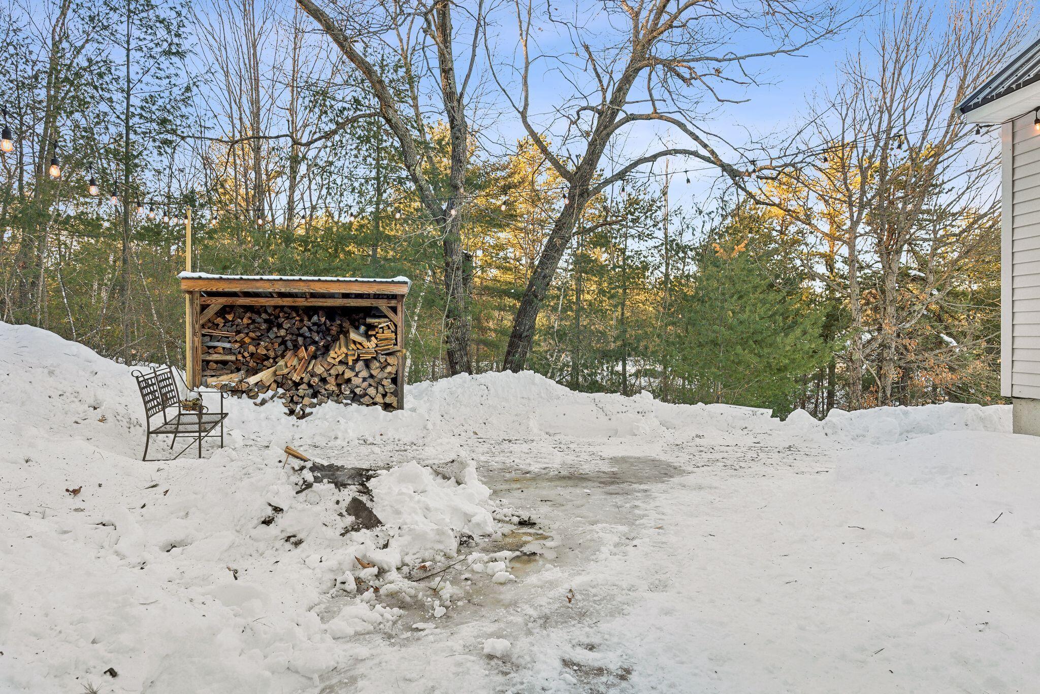 238 Granny Kent Pond Road Shapleigh, ME 04076 - Photo 37 of 53 Firepit / wood shed