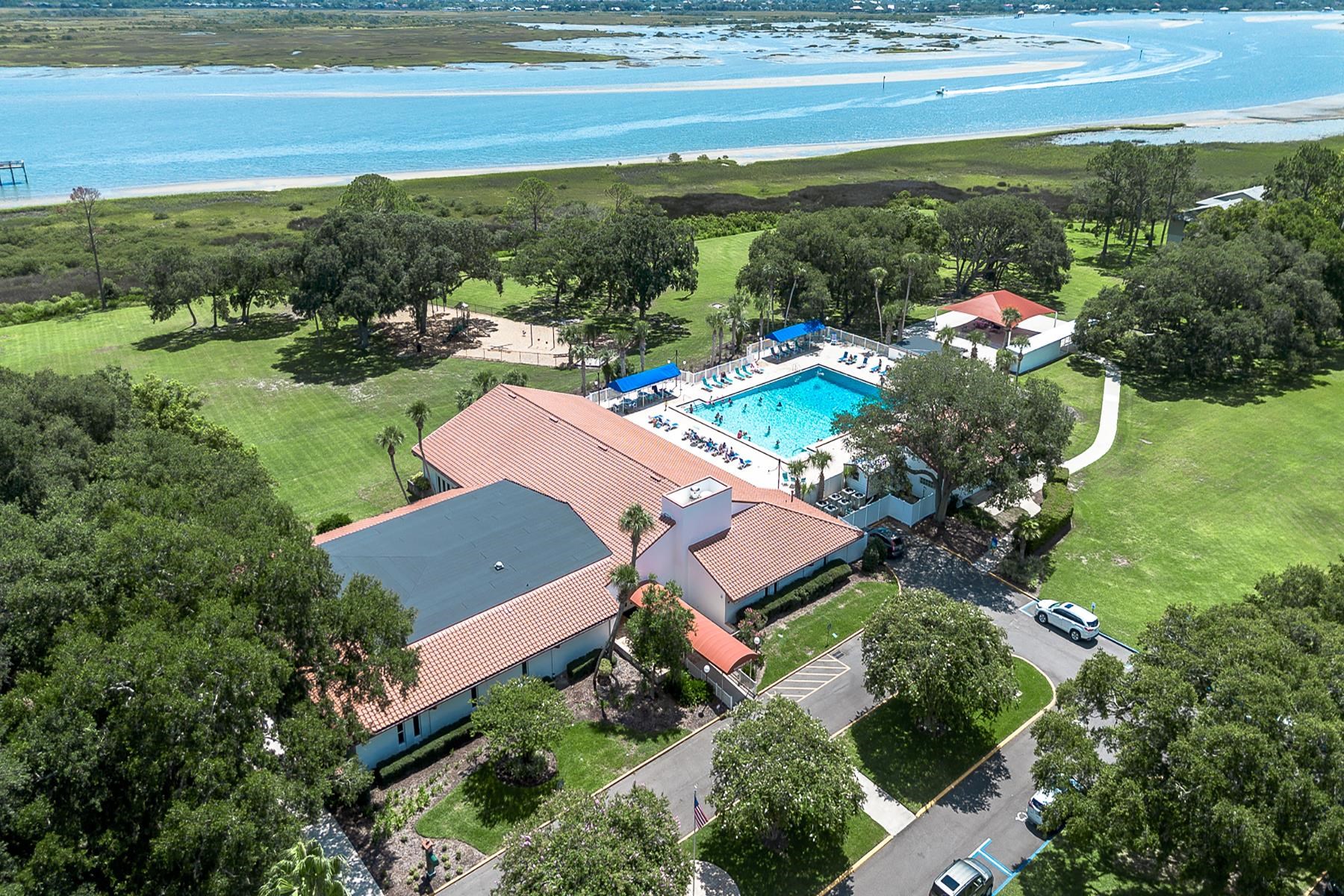 705 Augusta Circle St. Augustine, FL 32086 - Photo 40 of 52 an aerial view of house with yard swimming pool and outdoor seating