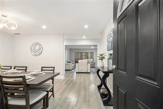 a very nice looking room with a large window