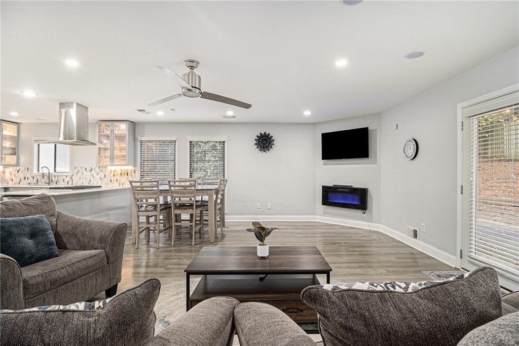 3211 Olde Dekalb Way Atlanta, GA 30340 - Photo 9 of 38 a living room with furniture and a fireplace