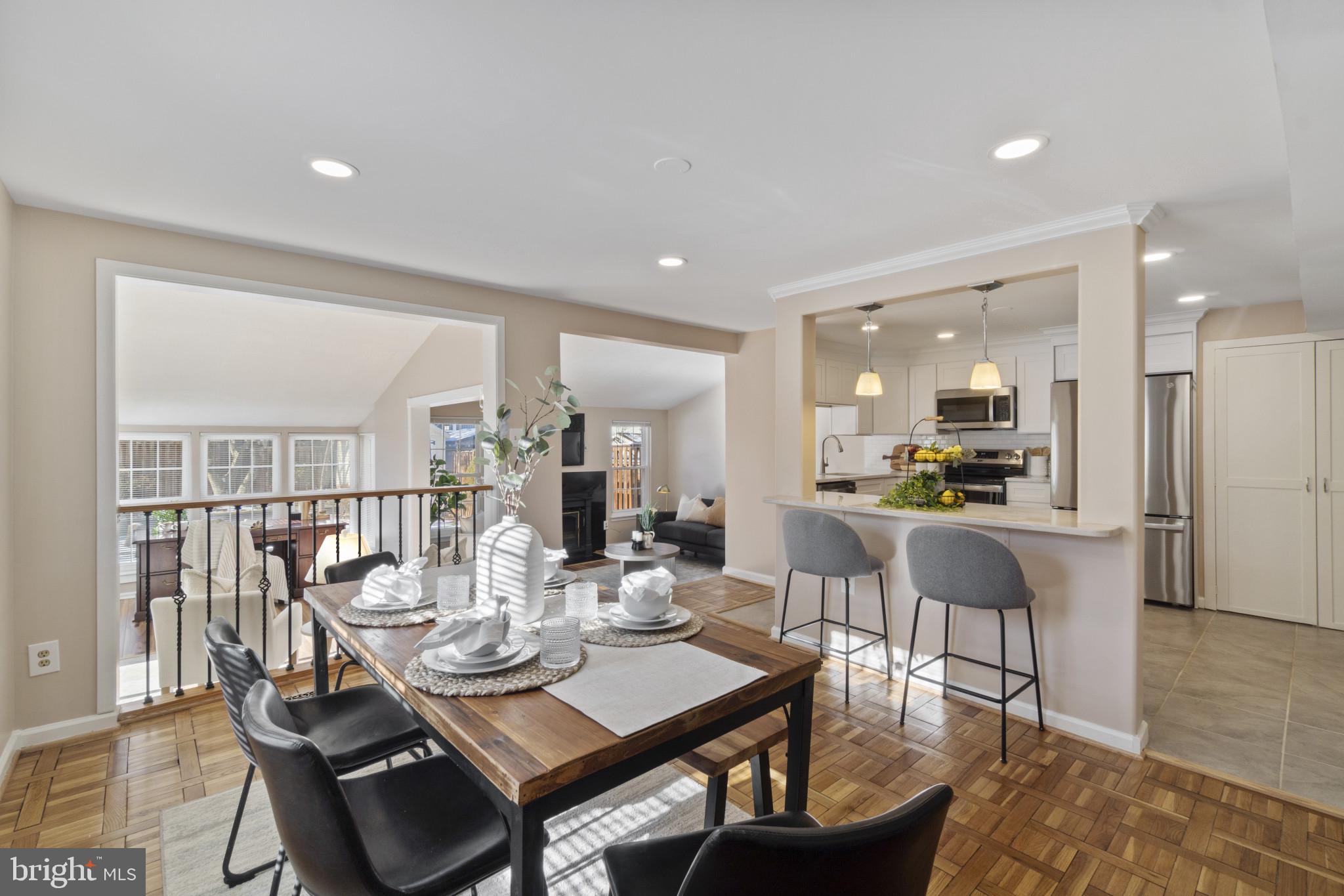 2 Warren Common Cockeysville, MD 21030 - Photo 5 of 26 Open concept dining and modern kitchen