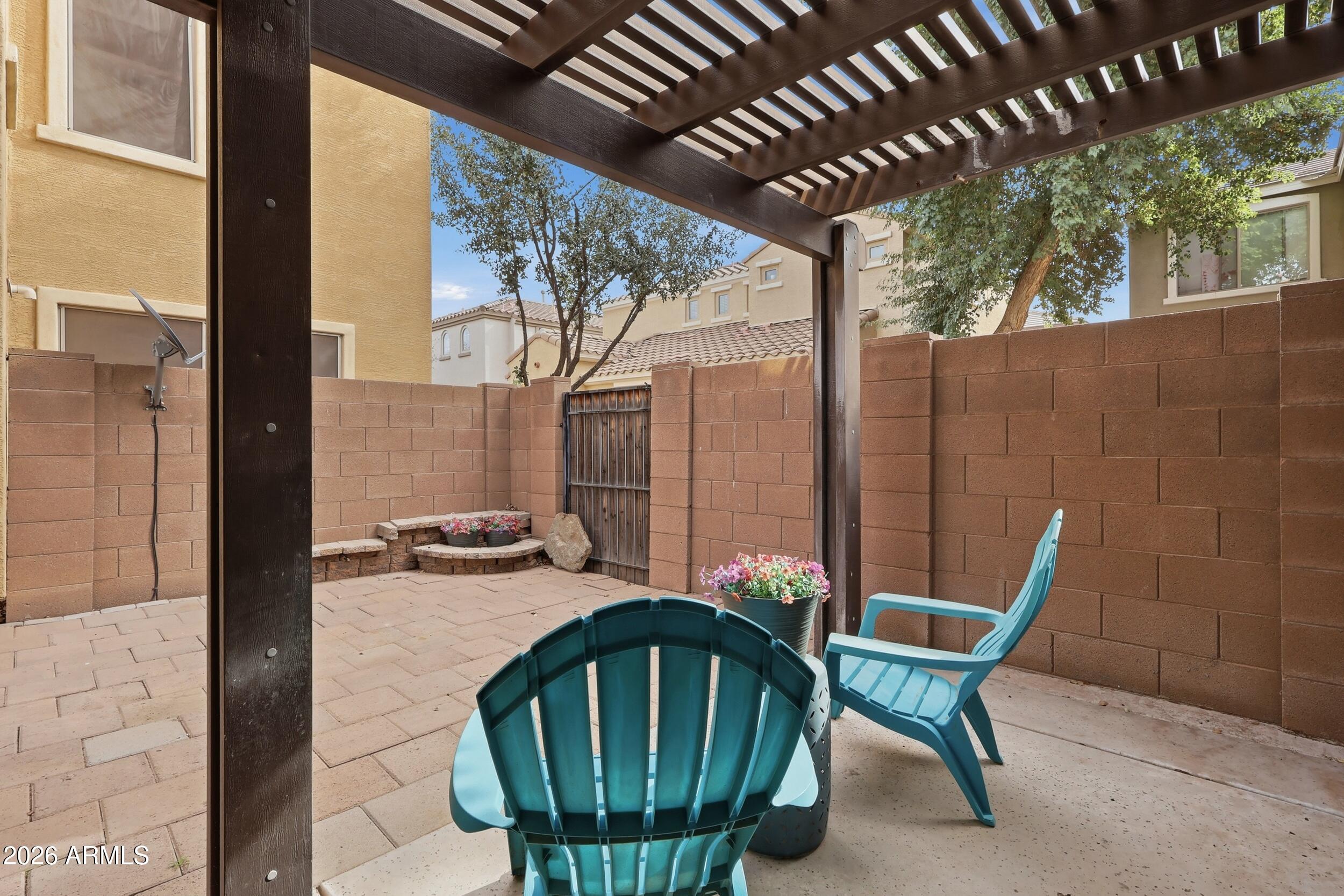 1853 South Balboa Drive Gilbert, AZ 85295 - Photo 29 of 32 a view of balcony with furniture and outdoor seating