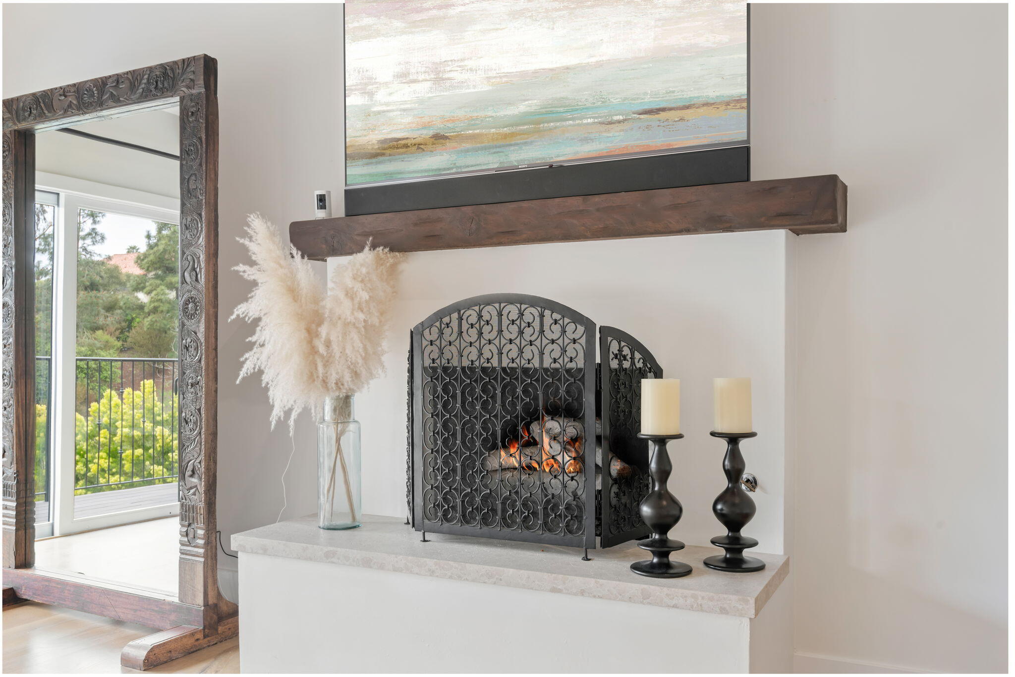 855 Miramonte Drive Santa Barbara, CA 93109 - Photo 34 of 73 30 - Fireplace