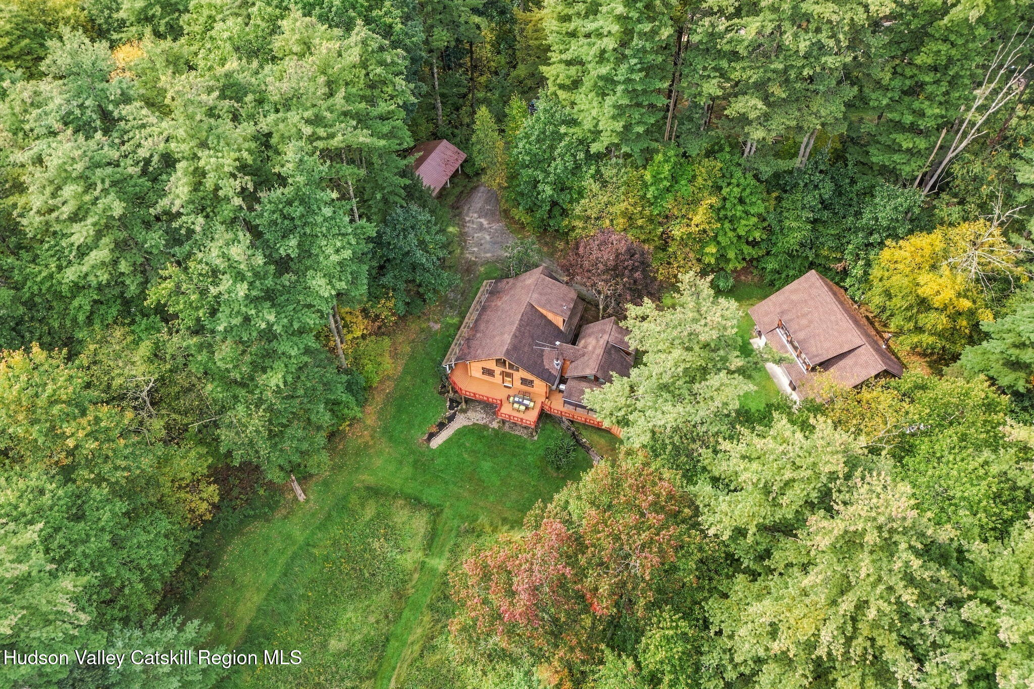 304 Hennett Road Valatie, NY 12184 - Photo 3 of 48 02-drone-house-and-garage-1