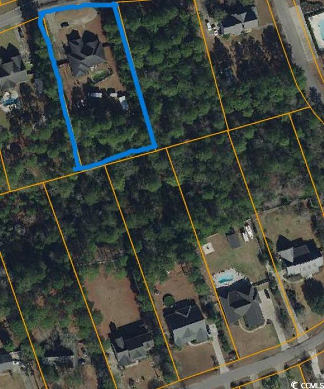 2425 Hunters Trail Myrtle Beach, SC 29588 - Photo 2 of 40 Map of property location with property boundaries highlighted