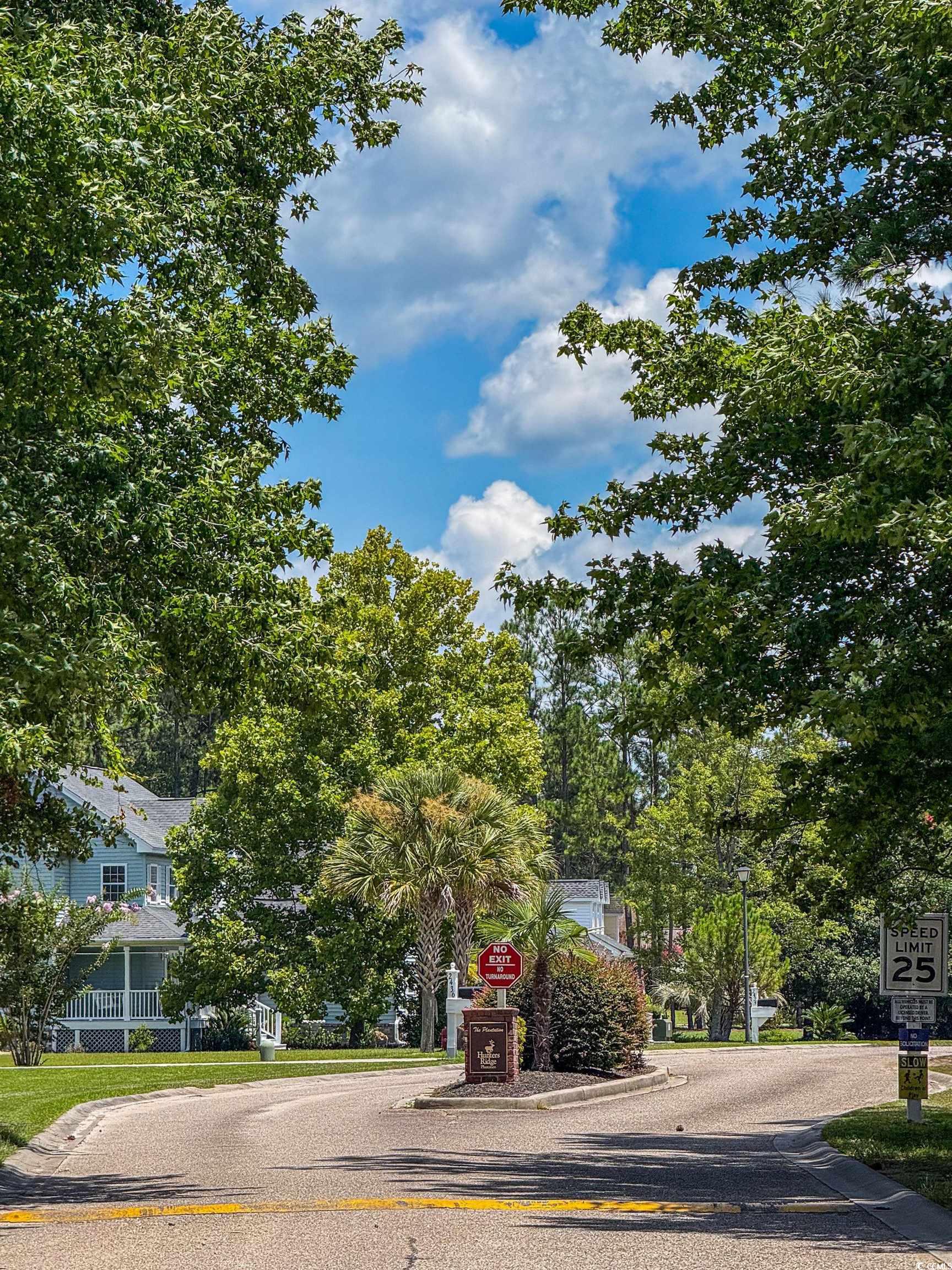 2425 Hunters Trail Myrtle Beach, SC 29588 - Photo 38 of 40 View of asphalt road with traffic signs, street lights, and curbs
