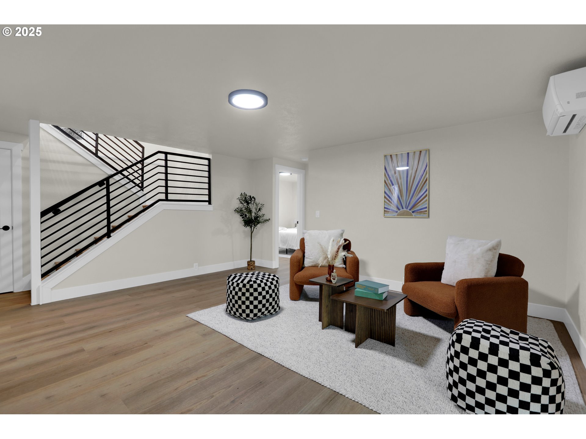 315 Brookside Drive Eugene, OR 97405 - Photo 28 of 46 a bedroom with furniture and wooden floor