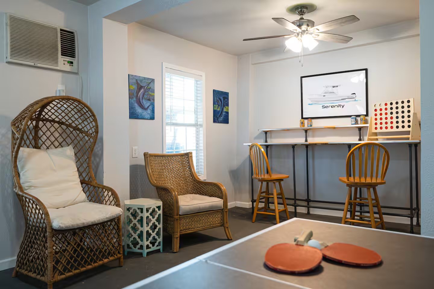 310 Shark Lane Surfside Beach, TX 77541 - Photo 22 of 33 a room with furniture and wooden floor