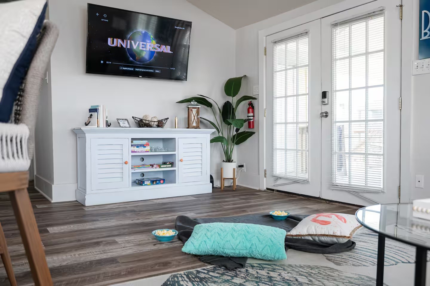 310 Shark Lane Surfside Beach, TX 77541 - Photo 5 of 33 a living room with furniture and a flat screen tv