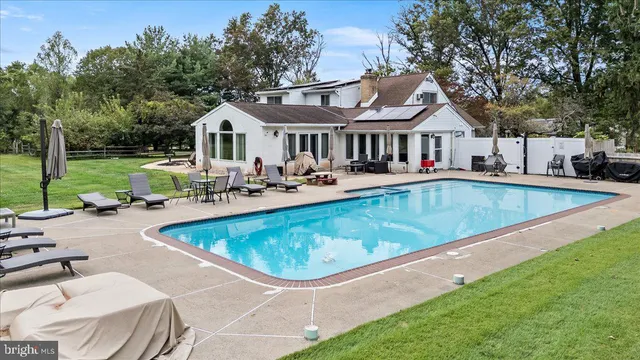 a view of a park with swings