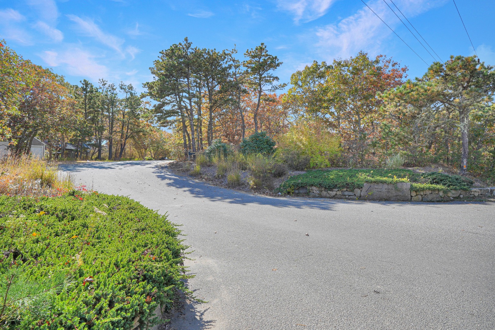 25 Vineyard Meadow Farms Road West Tisbury, MA 02568 - Photo 12 of 30 a view of a road with a building in the background