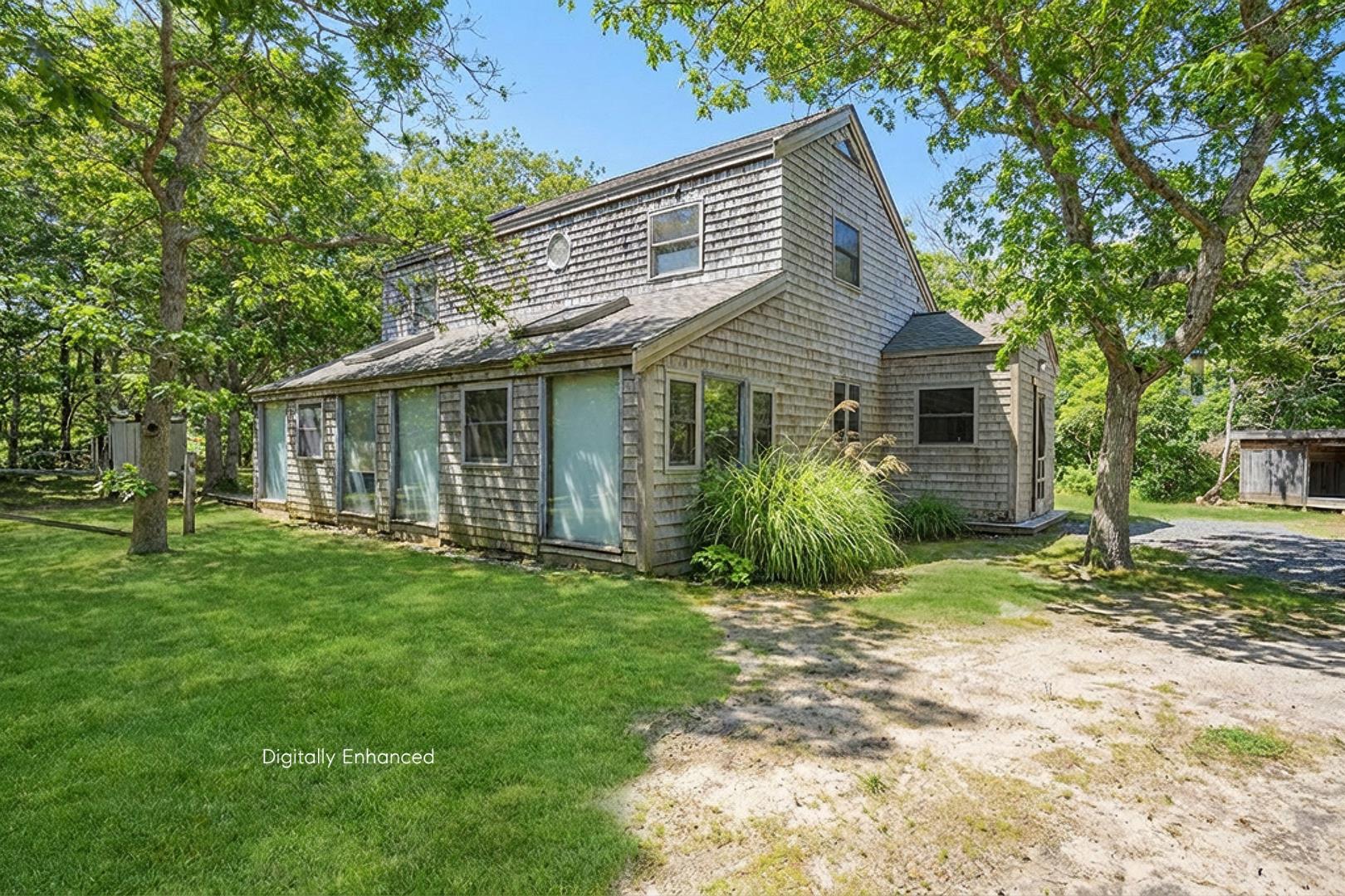 25 Vineyard Meadow Farms Road West Tisbury, MA 02568 - Photo 3 of 30 a view of a house with a yard