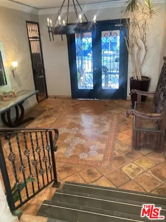 a view of an entryway with a window