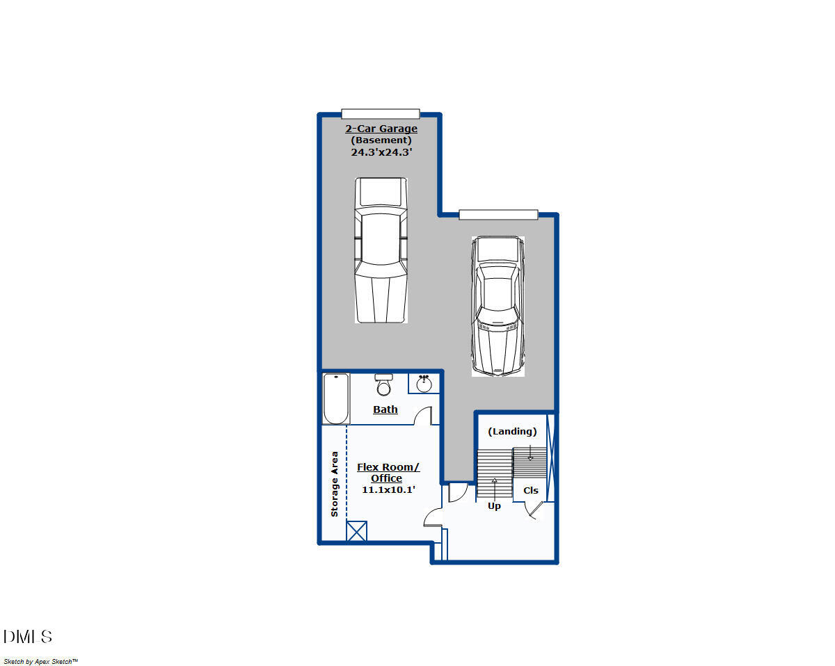 2063 Weston Green Loop Cary, NC 27513 - Photo 34 of 34 Basement Layout
