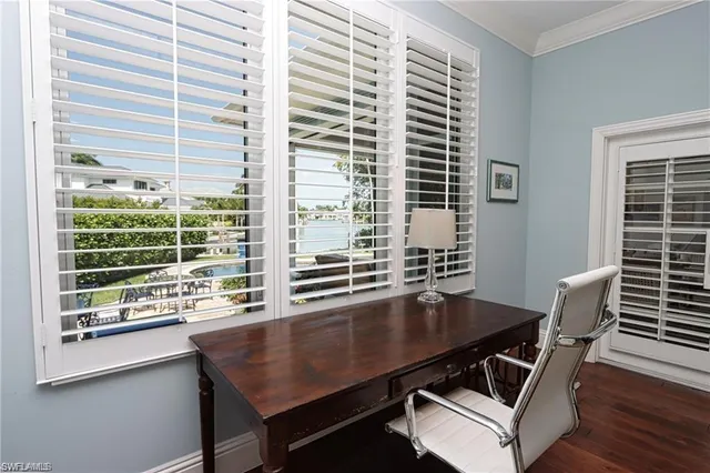 a view of a workspace with a window