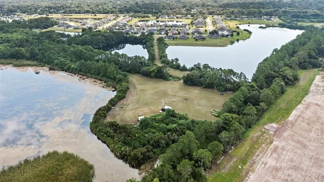 a view of a lake with a mountain view