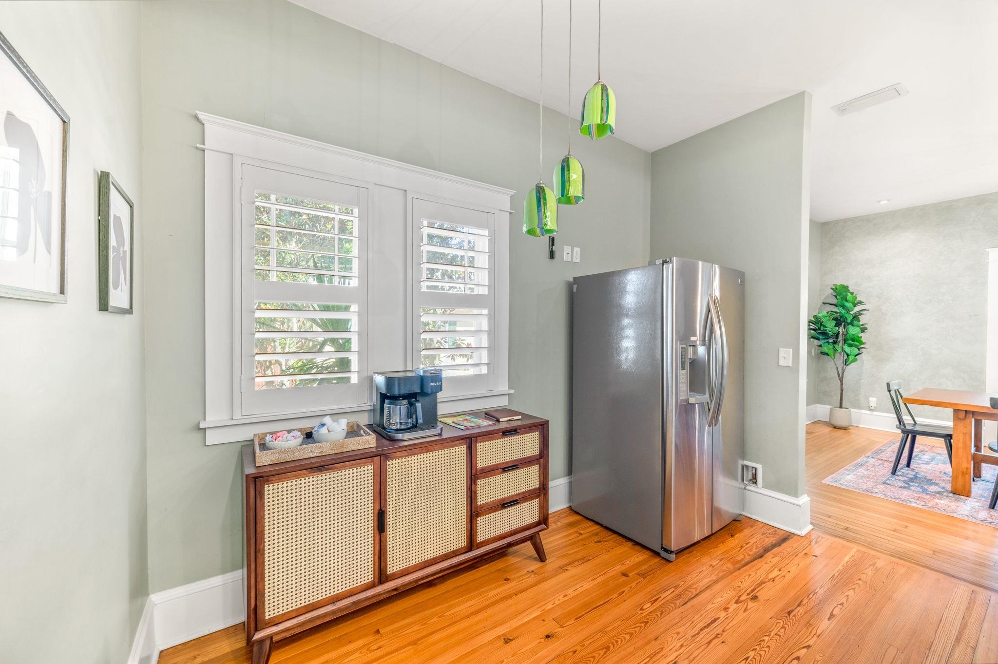 20 Riberia Street St. Augustine, FL 32084 - Photo 20 of 56 a kitchen with stainless steel appliances granite countertop a refrigerator and a sink