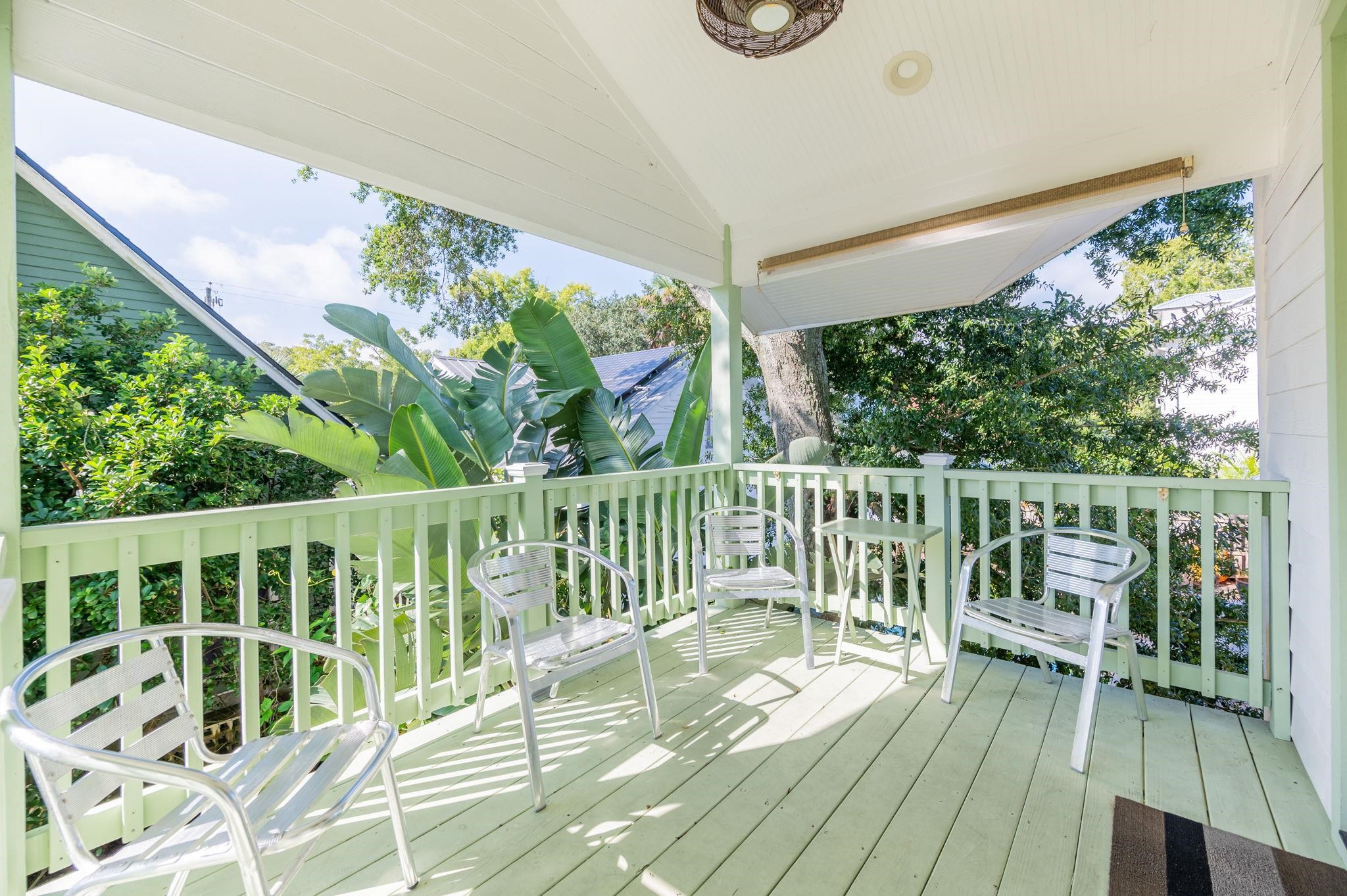 20 Riberia Street St. Augustine, FL 32084 - Photo 32 of 56 a view of balcony with wooden floor
