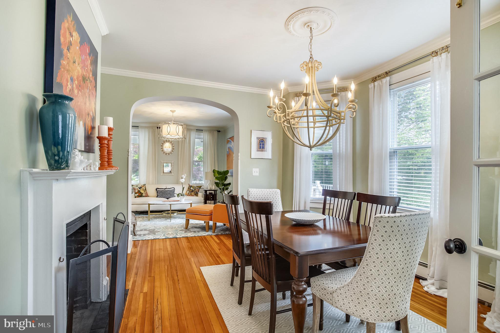 1512 Berwick Road Towson, MD 21204 - Photo 5 of 49 Dining room with fireplace