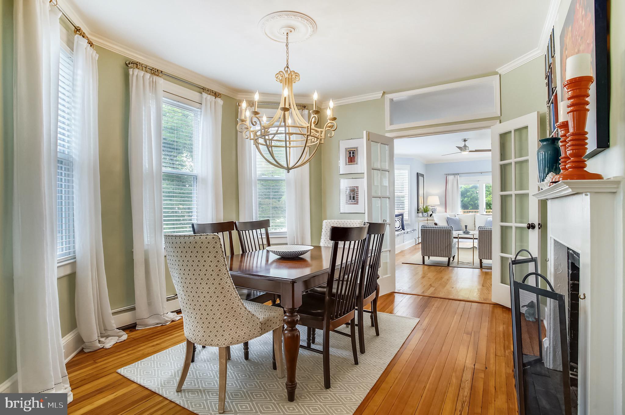 1512 Berwick Road Towson, MD 21204 - Photo 9 of 49 Dining room with French doors to the kitchen