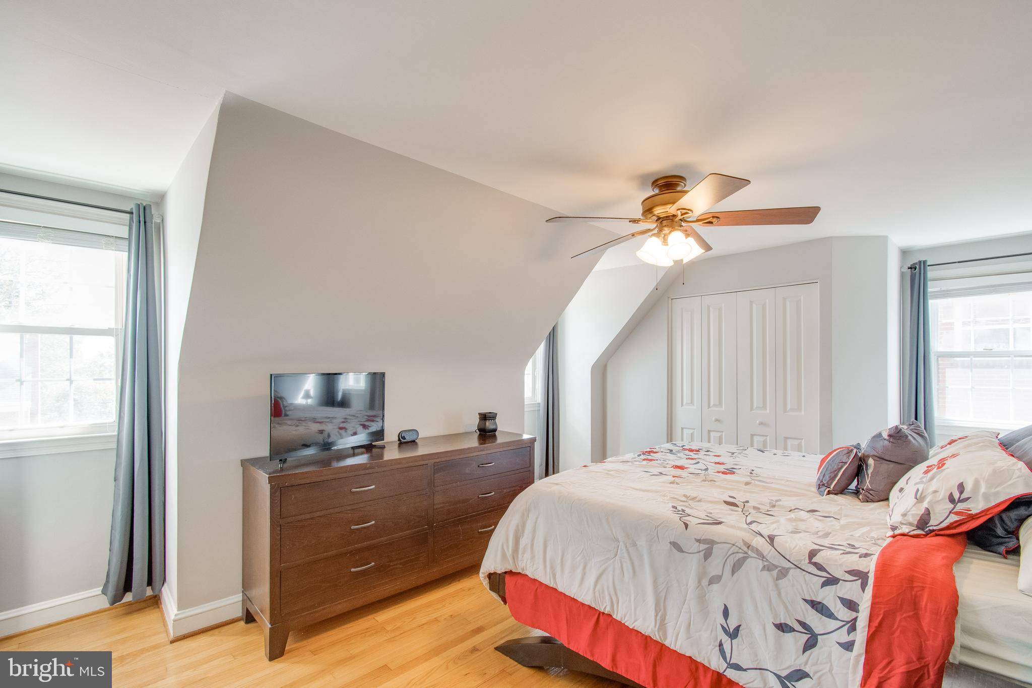 2 Tanglewood Road Catonsville, MD 21228 - Photo 18 of 33 Primary Bedroom w/ Dormers and Ceiling Fan