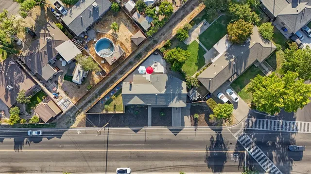 an aerial view of a city