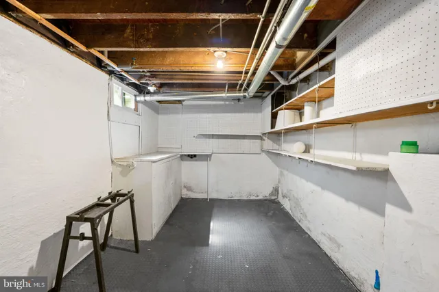 a view of storage and utility room