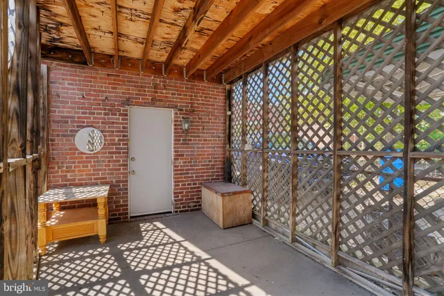 a view of a door of a house