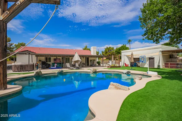 an aerial view of a city