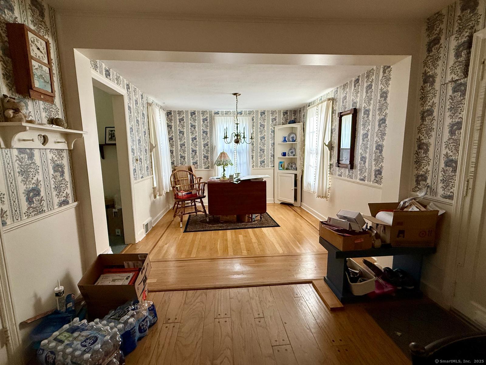 79 Summit Road Prospect, CT 06712 - Photo 12 of 28 a living room with furniture and a flat screen tv
