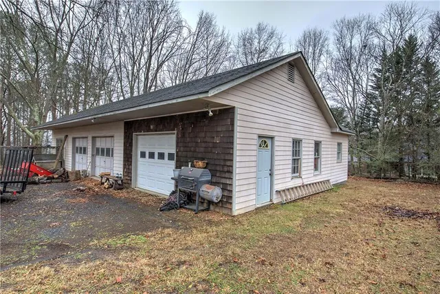a view of road with trees