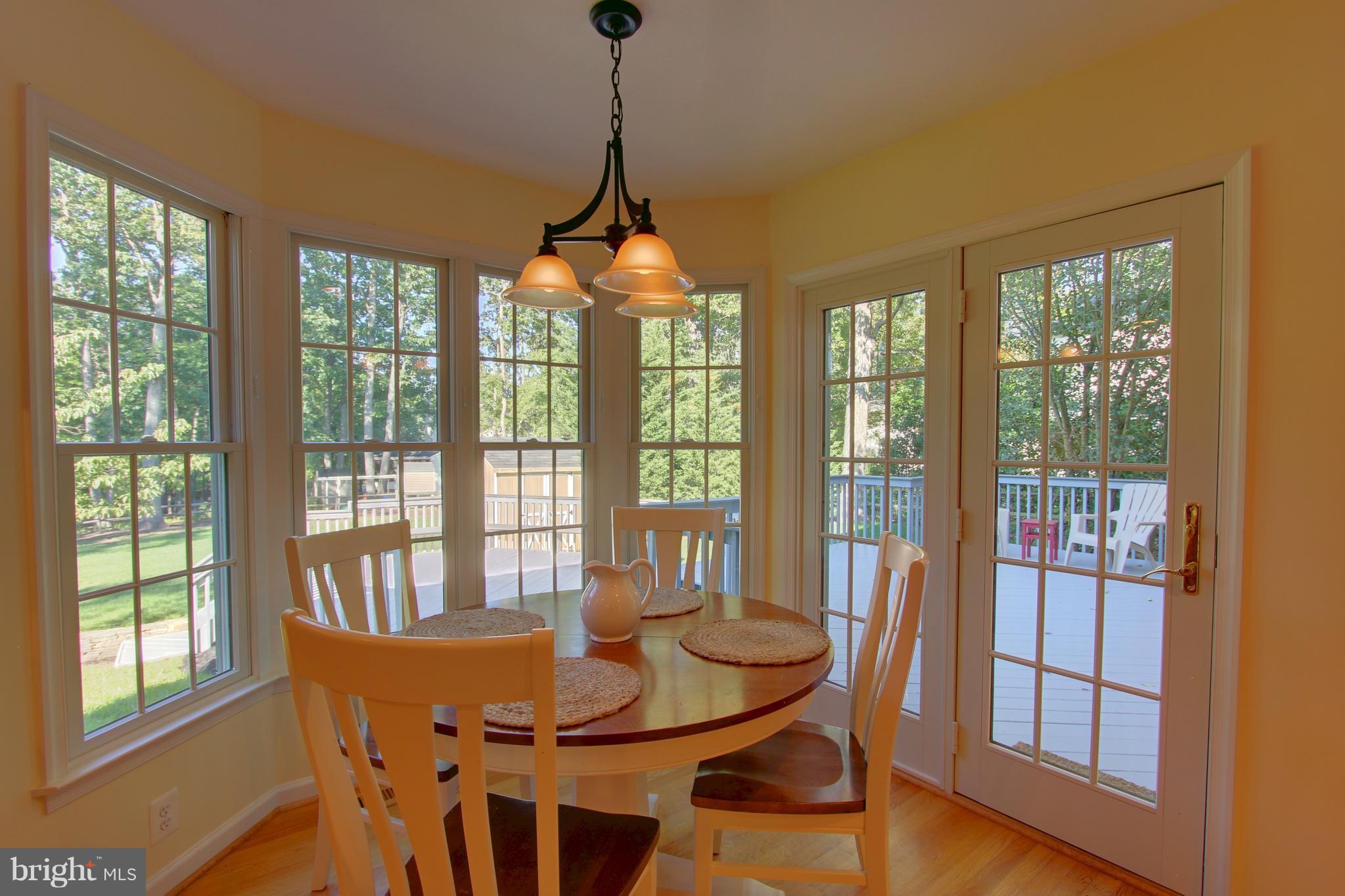 10228 Scaggsville Road Laurel, MD 20723 - Photo 12 of 30 Breakfast nook with French doors to deck.