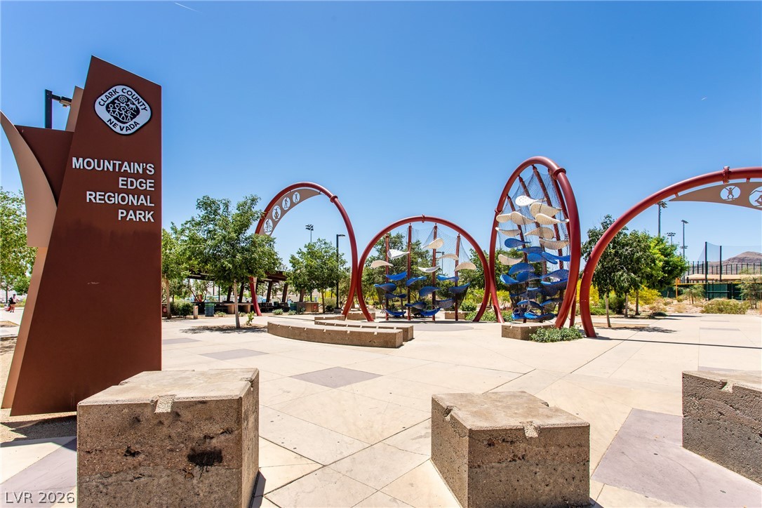 7375 Campbell Ranch Avenue Las Vegas, NV 89179 - Photo 38 of 45 Welcome to Mountain's Edge Regional Park, a vibrant community hub with recreational amenities.