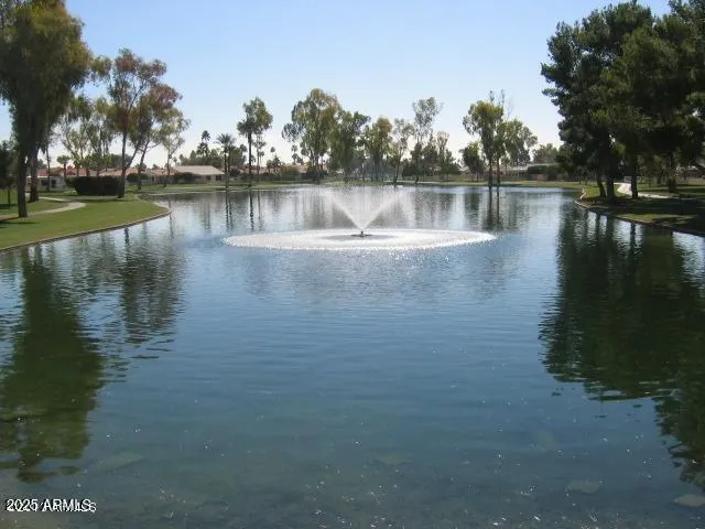 a view of a lake with houses with lake view