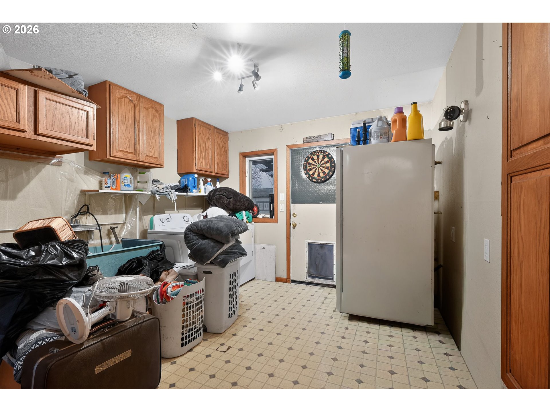 92981 Prairie Road Junction City, OR 97448 - Photo 18 of 29 a kitchen with refrigerator and cabinets
