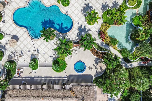 a view of a city with tall buildings