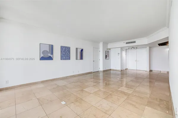 a view of an empty room