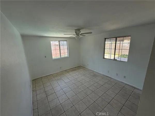a view of a livingroom with a window